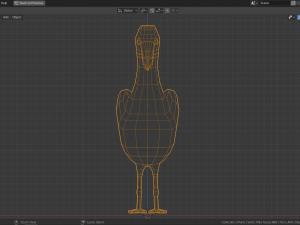 low poly albatross Modelo 3D