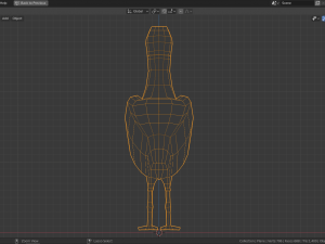low poly albatross Modelo 3D