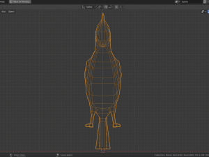 low poly turaco Modelo 3D