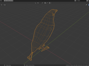 low poly bird of paradise 3D Model