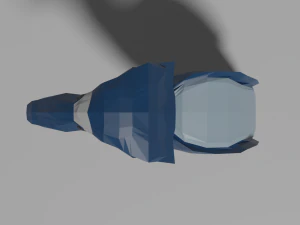 low poly boat-billed heron 3D Model