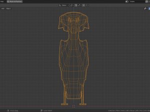 low poly boat-billed heron Modello 3D