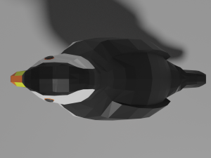 low poly seaparrot Model 3D