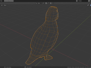 low poly seaparrot Model 3D