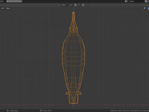 low poly cock-of-the-rock 3D Model