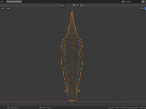 low poly cock-of-the-rock 3D Model