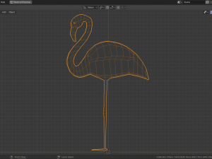 low poly flamingo 3D Model