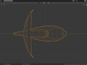 low poly royal flycatcher 3D Model