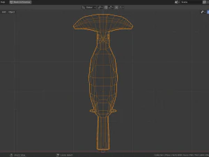 low poly royal flycatcher 3D Model