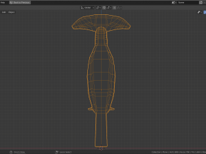 low poly royal flycatcher 3D Model