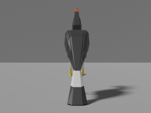 low poly hornbill Model 3D