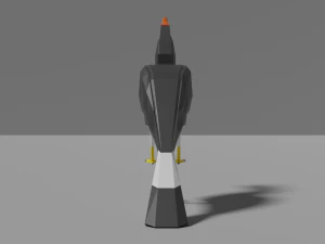 low poly hornbill 3D Model