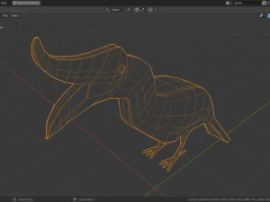 low poly hornbill 3D Model