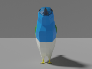low poly hummingbird 3D 模型