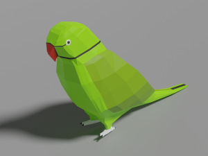 low poly parrot 3D Модель