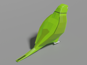 low poly parrot Model 3D