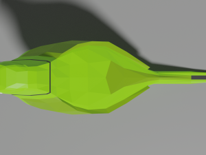 low poly parrot Model 3D