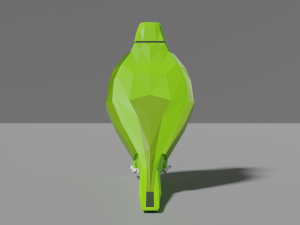 low poly parrot Model 3D
