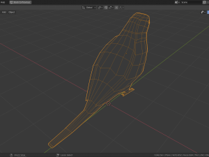 low poly parrot Model 3D