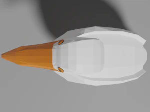 low poly pelican 3D Model