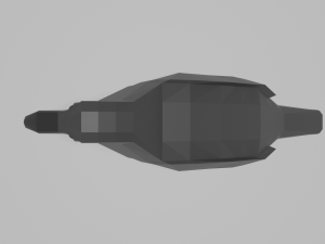 low poly crow Modèle 3D