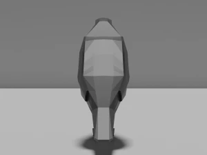 low poly crow 3D Model