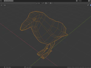 low poly crow 3D Model
