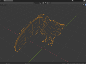 low poly toucan 3D Model