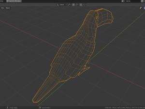 low poly toucan 3D Model
