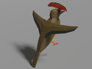 9 exotic birds pack low-poly Model 3D