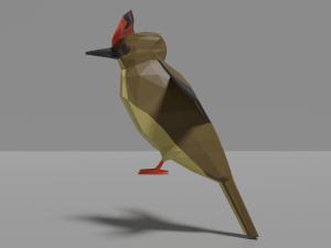 9 exotic birds pack low-poly Model 3D