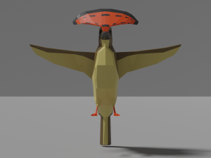9 exotic birds pack low-poly Model 3D