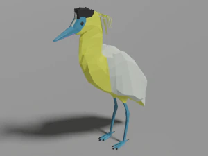 13 exotic birds pack low-poly 3D Model