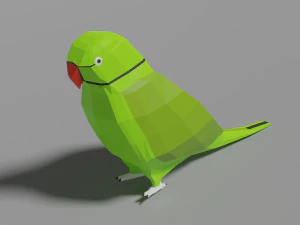 13 exotic birds pack low-poly 3D Model