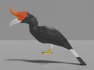 13 exotic birds pack low-poly 3D Model