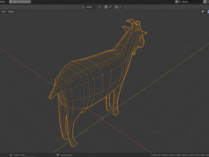 goat family pack 3D Model