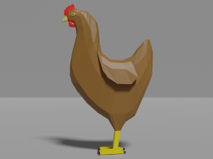cartoon chicken collection pack 3D-Modell
