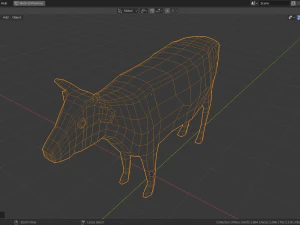cow family pack 3D Model