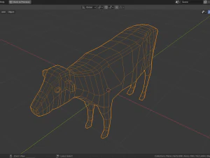 cow family pack 3D Model