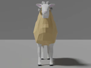 sheep family pack 3D Model