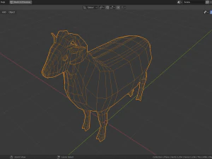 sheep family pack 3D Model