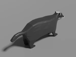 cartoon badger 3D Model
