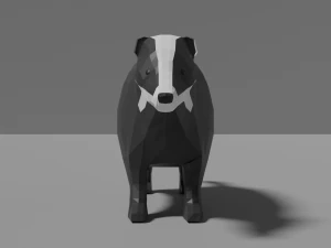 cartoon badger 3D Model