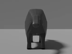 cartoon badger 3D Model