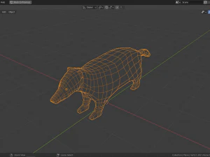 cartoon badger 3D Model