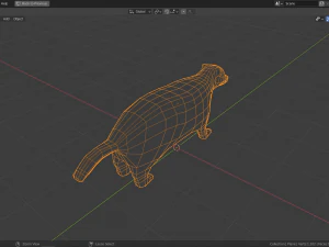 cartoon badger 3D Model