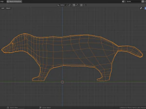 cartoon badger 3D Model