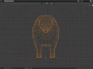cartoon badger 3D Model