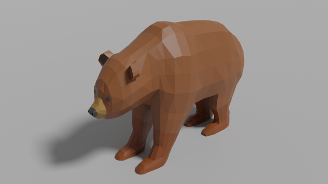 cartoon bear Modèle 3D .c4d .max .obj .3ds .fbx .stl .blend 
