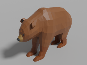 cartoon bear 3D Model